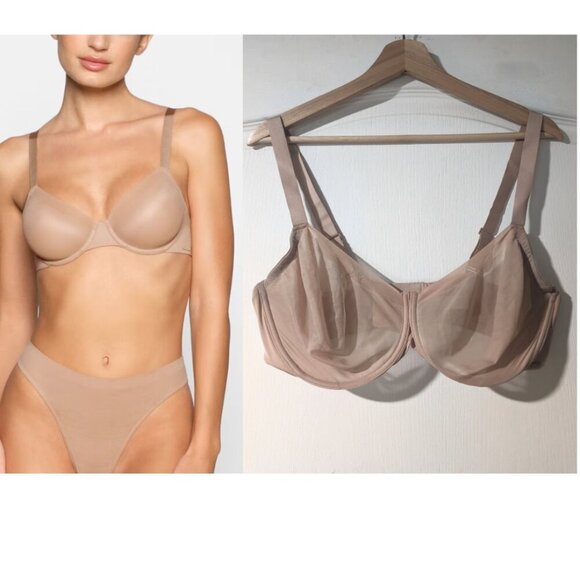 SKIMS Other - SKIMS | No Show Unlined Demi Bra In Mica 40DD